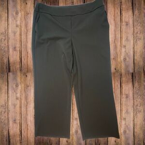 Addison Elle Pants Womens 1XP Black Casual Stretch Trousers Pockets Professional